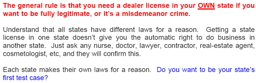 how do i get a car auction license