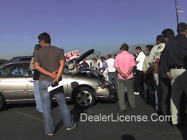 how do i get a car auction license